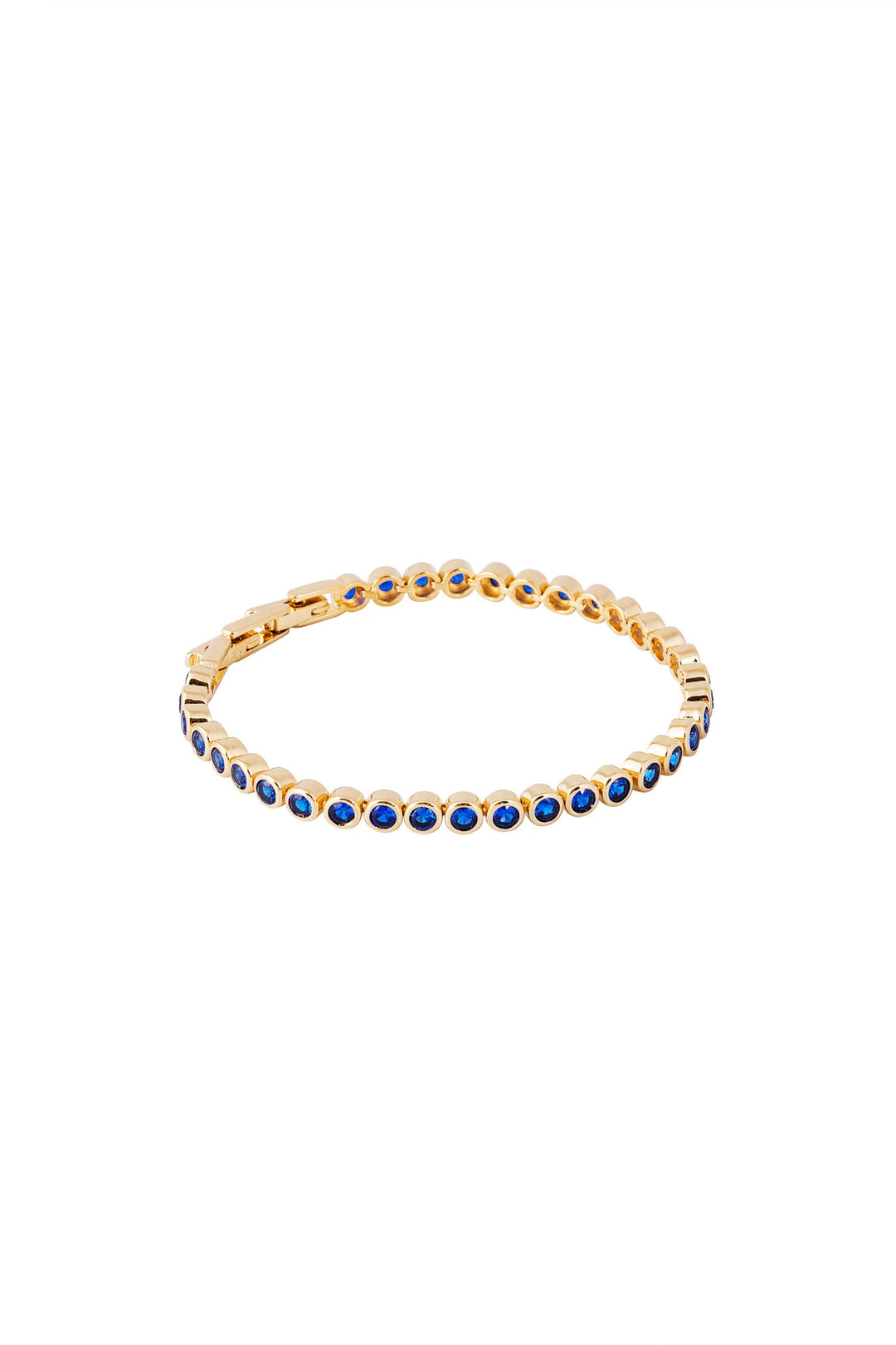 Fairley Blue Bezel Set Tennis Bracelet