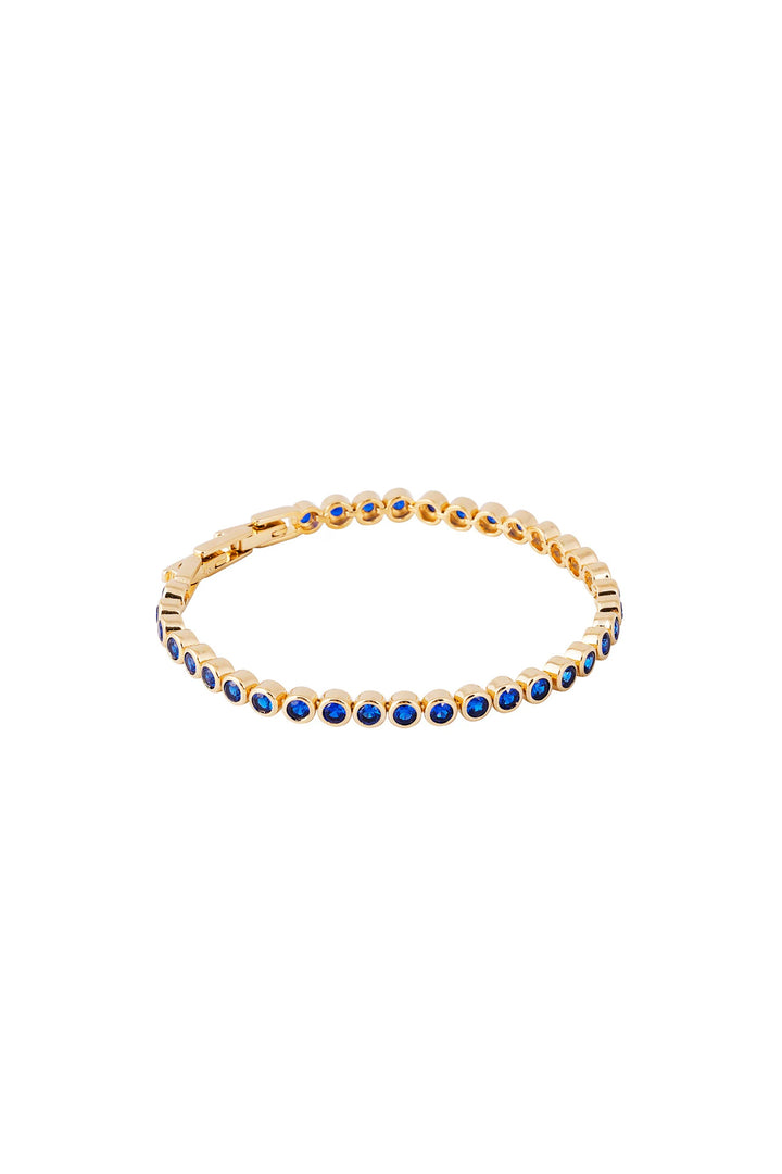 Fairley Blue Bezel Set Tennis Bracelet