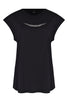 Husk Beaded Tee - Blk Silver