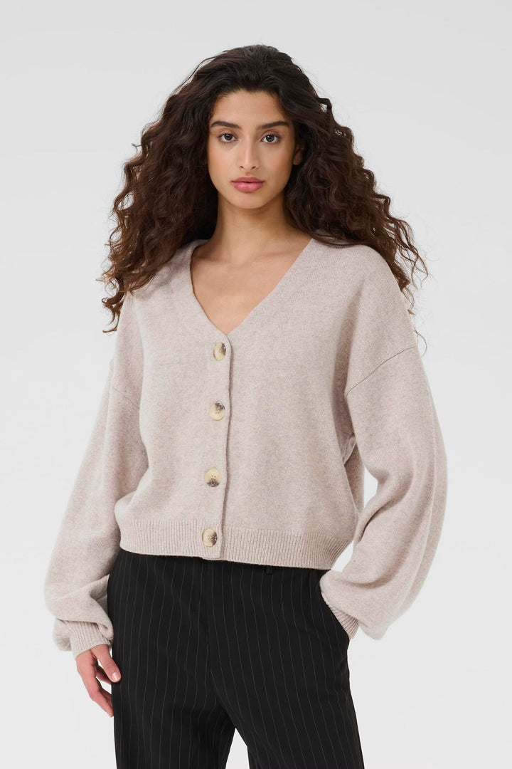 Gestuz Manzi Cardigan - Grey Melange