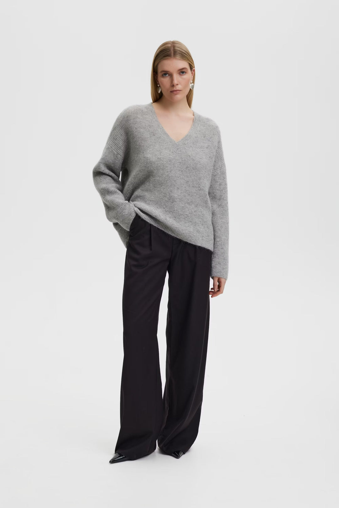 Gestuz Alpha Pullover - Grey Melange