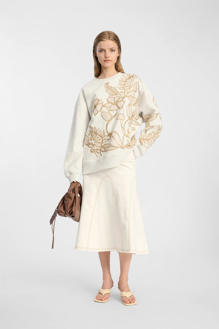 Munthe Braeden Jumper - Light Grey
