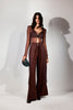 Alysi Creponne Top - Chocolate