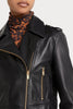 Husk LEATHER JKT - Black