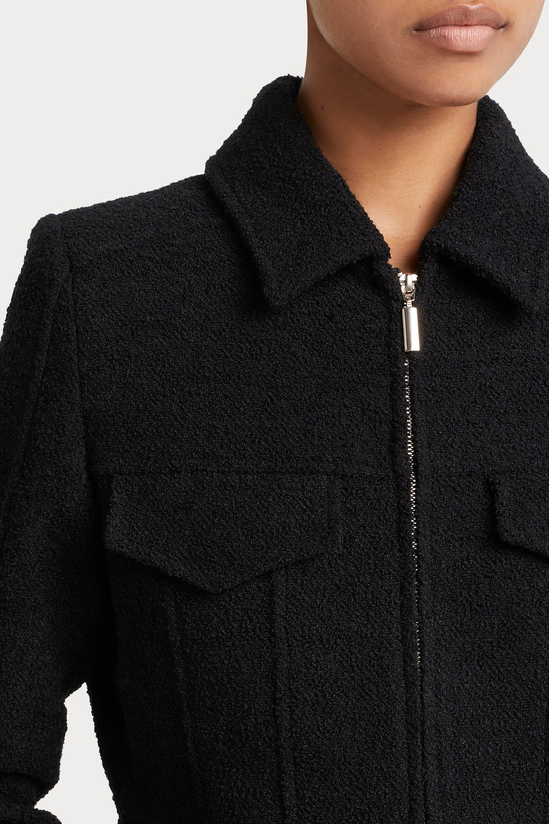 Husk BOUCLE JACKET - Black