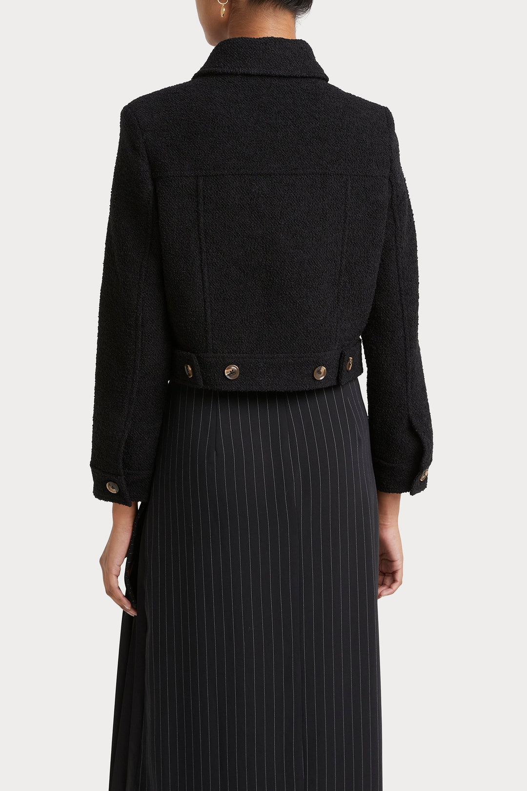 Husk BOUCLE JACKET - Black