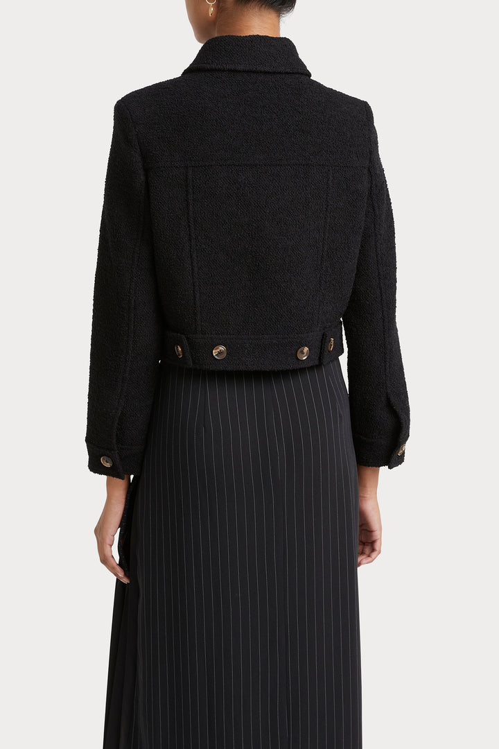 Husk BOUCLE JACKET - Black