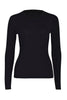 Husk MERINO CREW - Black