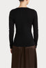 Husk MERINO CREW - Black
