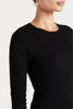 Husk MERINO CREW - Black