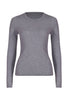 Husk MERINO CREW - Grey Marle