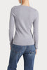 Husk MERINO CREW - Grey Marle