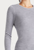 Husk MERINO CREW - Grey Marle