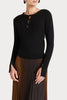 Husk KEYHOLE KNIT - Black