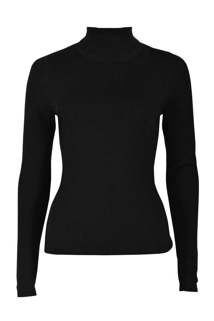 Husk ROLL NECK - Black