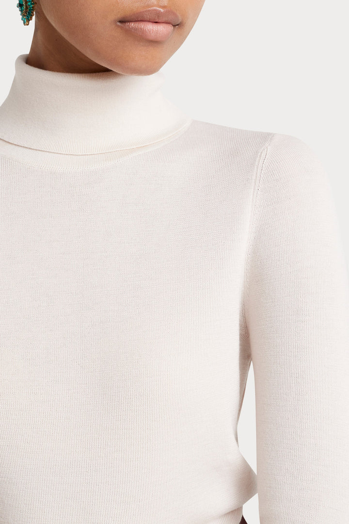 Husk ROLL NECK - Eggshell