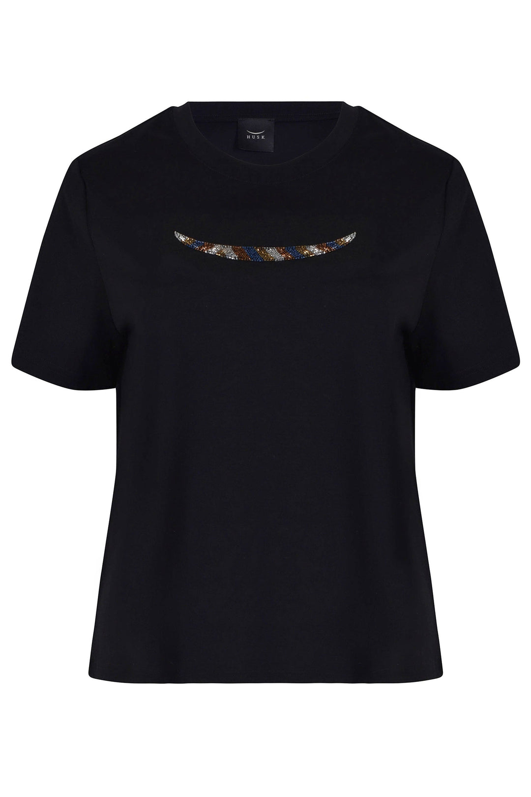 Husk BEADED TSHIRT - Black