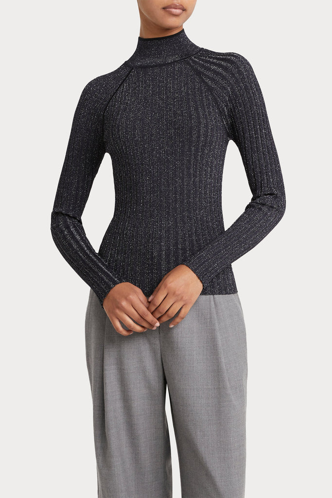 Husk LUREX KNIT - Charcoal