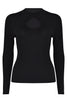 Husk Keyhole Knit - Black