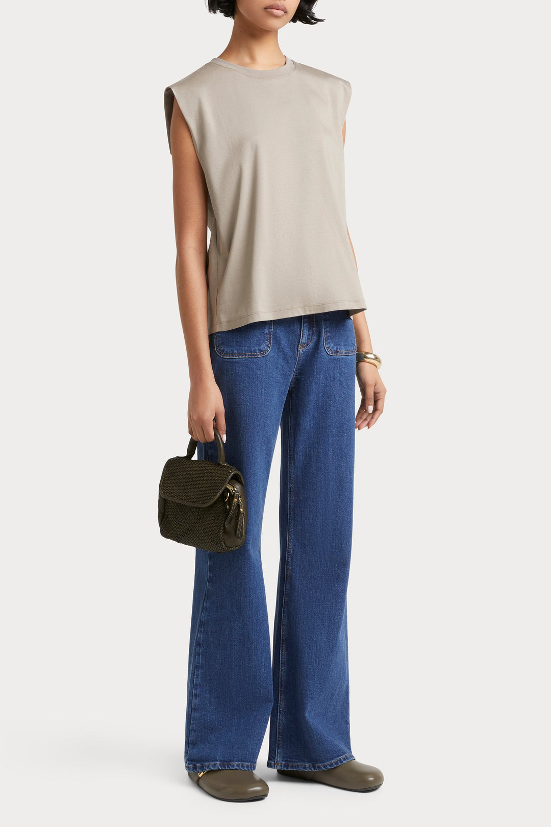 Husk Tailored tank - Khaki