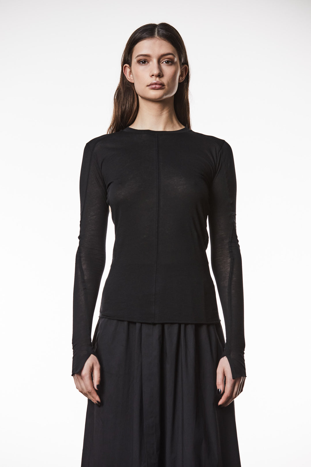 Thom Krom Stitch Top - Black