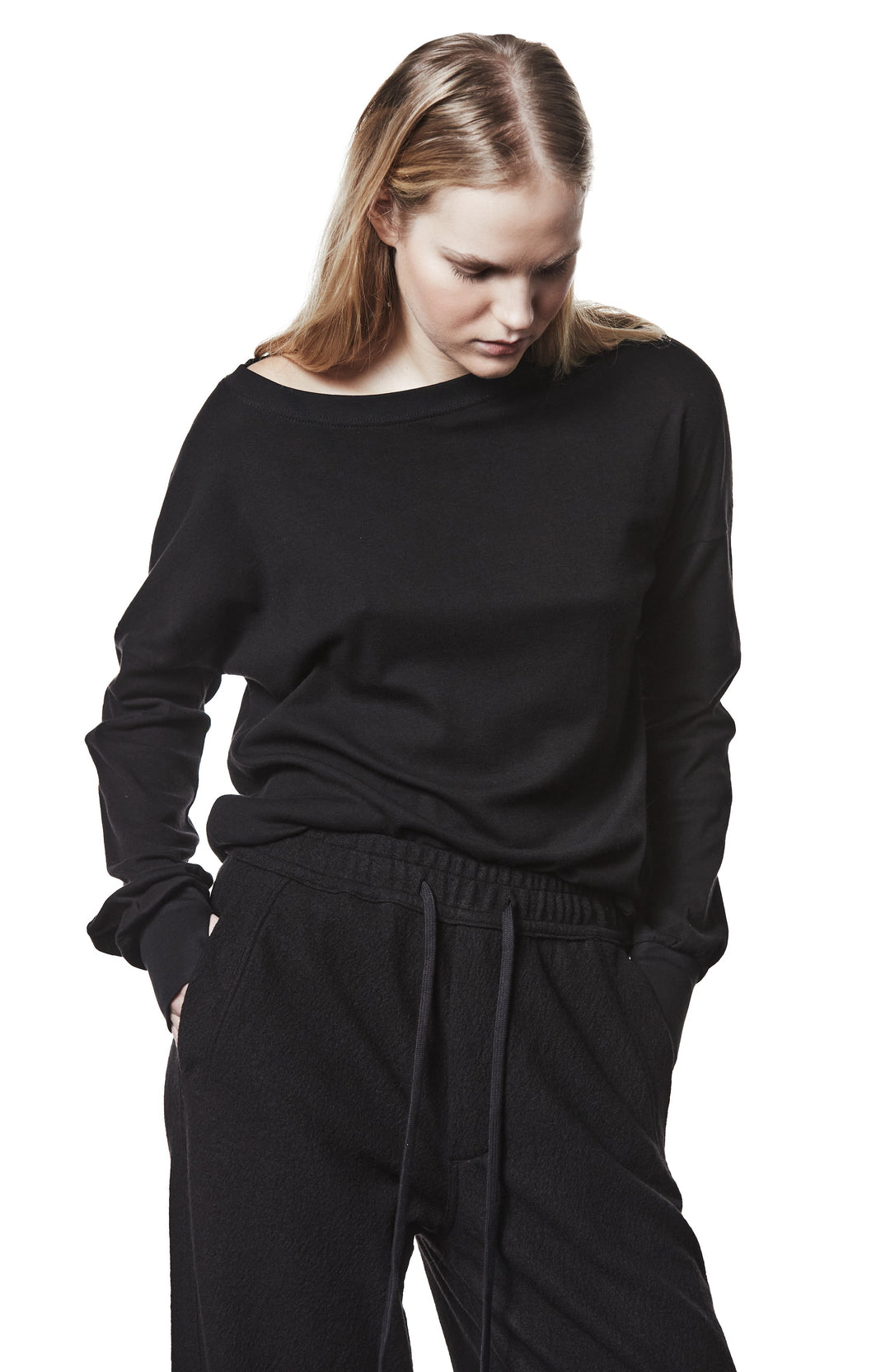 Thom Krom Logo Longsleeve - Black