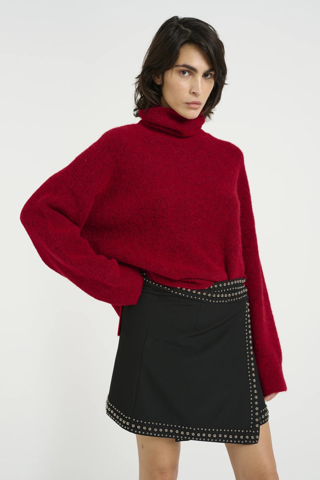 Gestuz Alpha Rollneck - Red