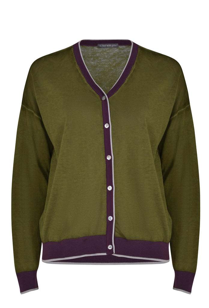 In Bed With You Vellah Cardi - Olive