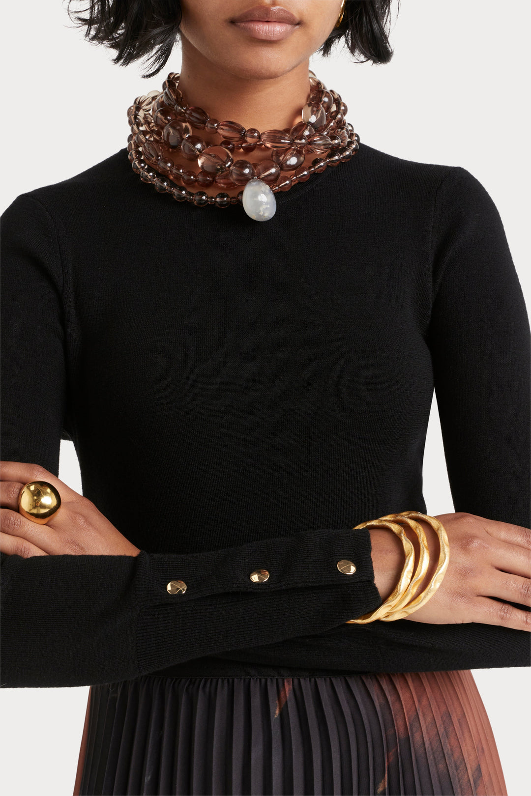 Husk Merino Snap Sweater