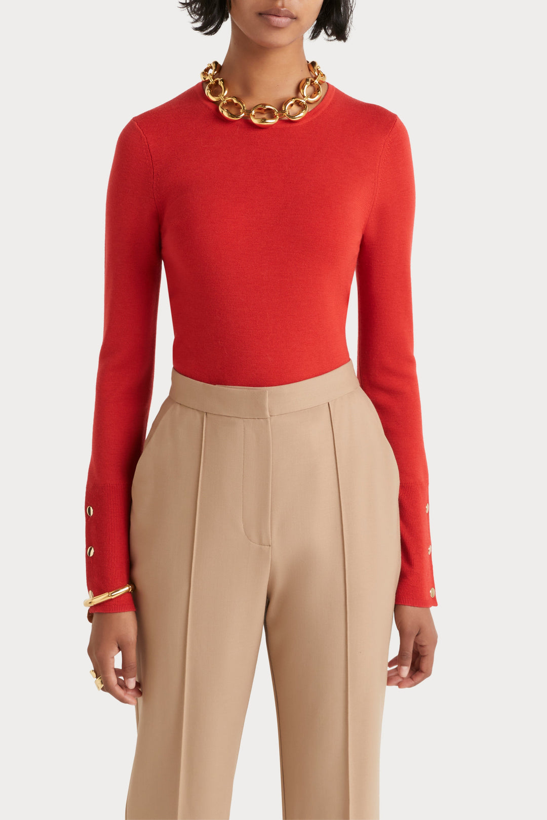 Husk Merino Snap Sweater