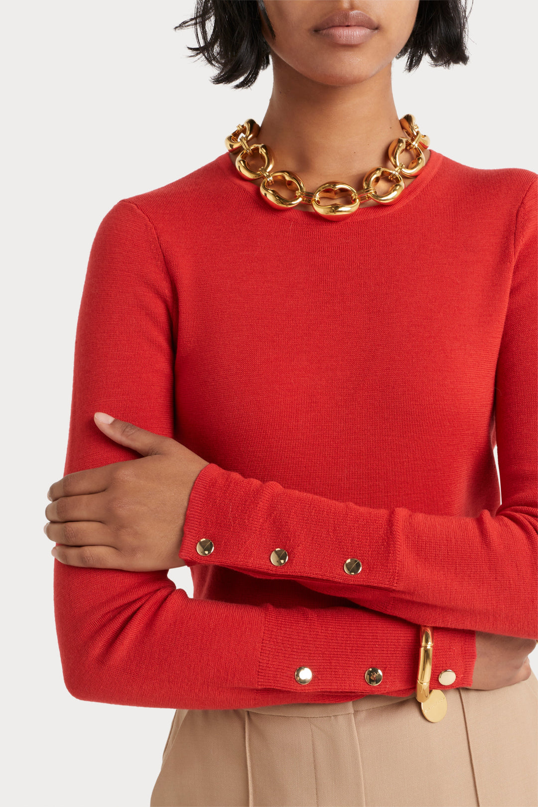 Husk Merino Snap Sweater