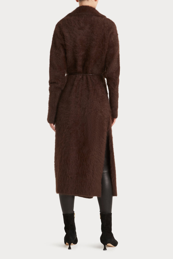 Antalya Long-line knit - Chocolate
