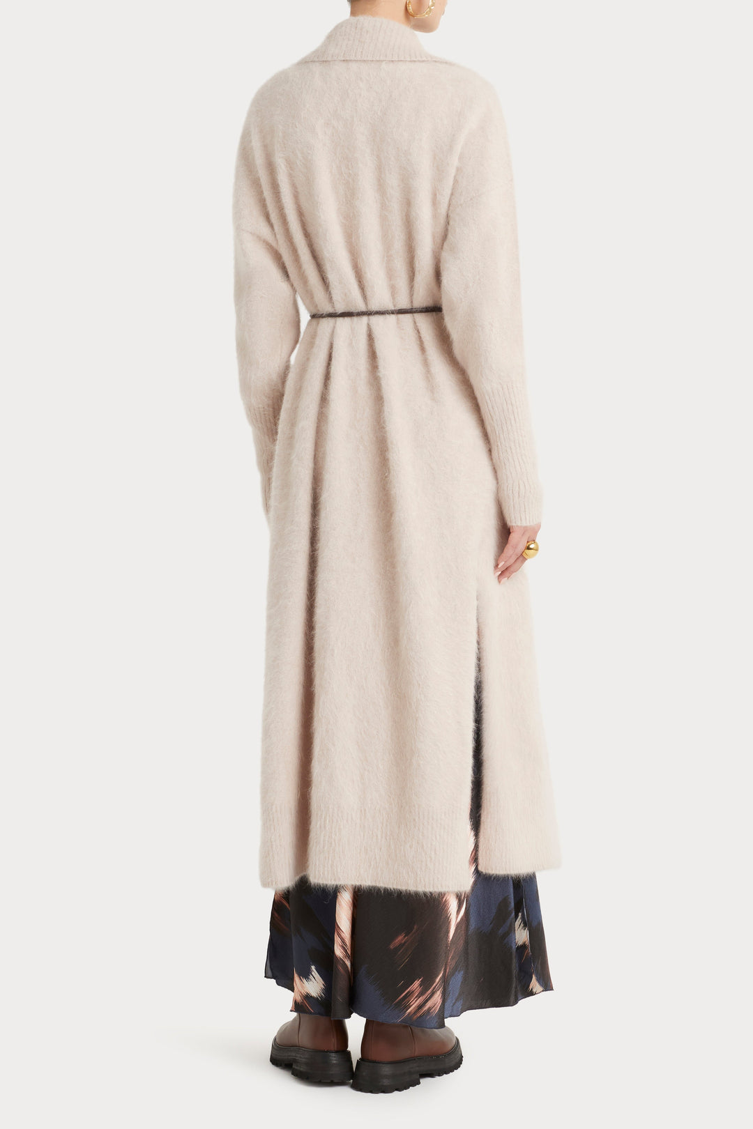 Husk Long-line Knit Sand