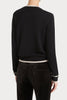 Husk Cash Trim Knit - Black Bone