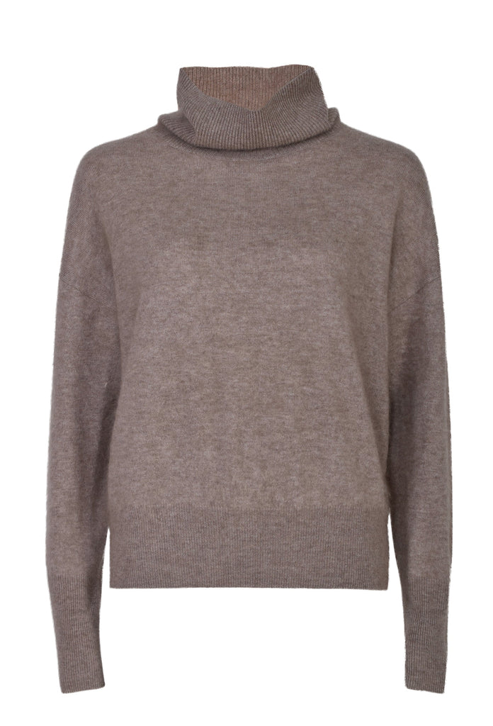 Husk Cash Slouch Knit - Latte