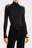 Husk Epaulette Knit - Black