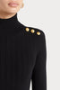 Husk Epaulette Knit - Black