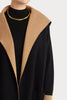 Husk Split Coatigan - Black Brown