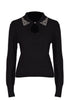 Husk Jewel Collar Knit - Charcoal