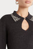 Husk Jewel Collar Knit - Charcoal