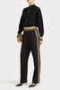Husk Knit Bomber - Black & Gold