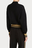 Husk Knit Bomber - Black & Gold