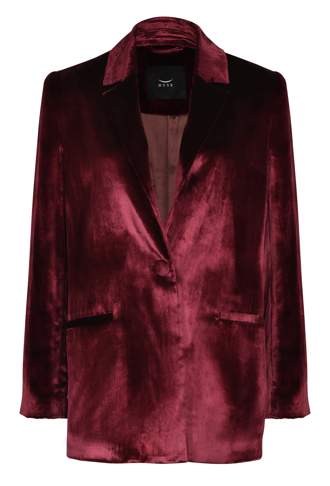 Husk Opium Blazer - Wine