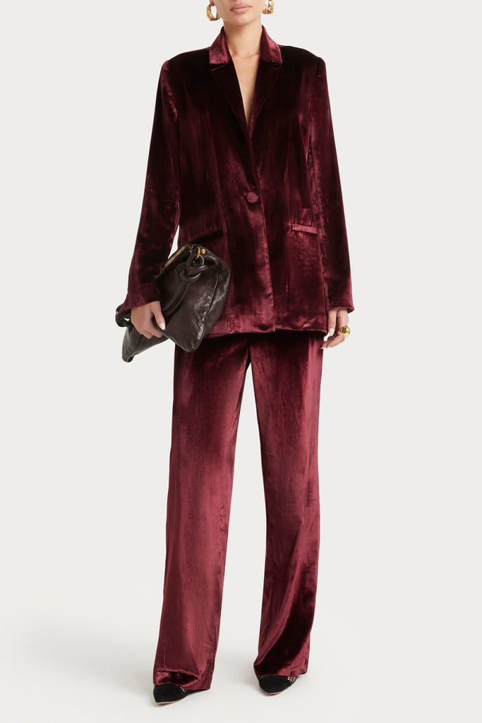 Husk Opium Blazer - Wine