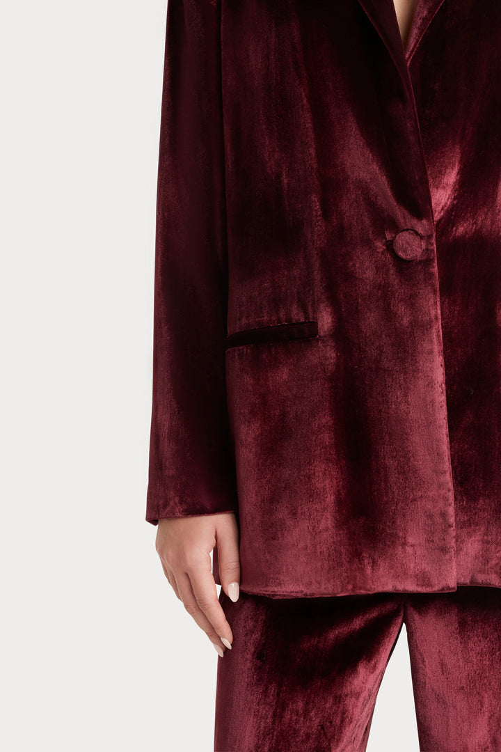 Husk Opium Blazer - Wine