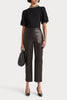 Husk Leather Pant - Black
