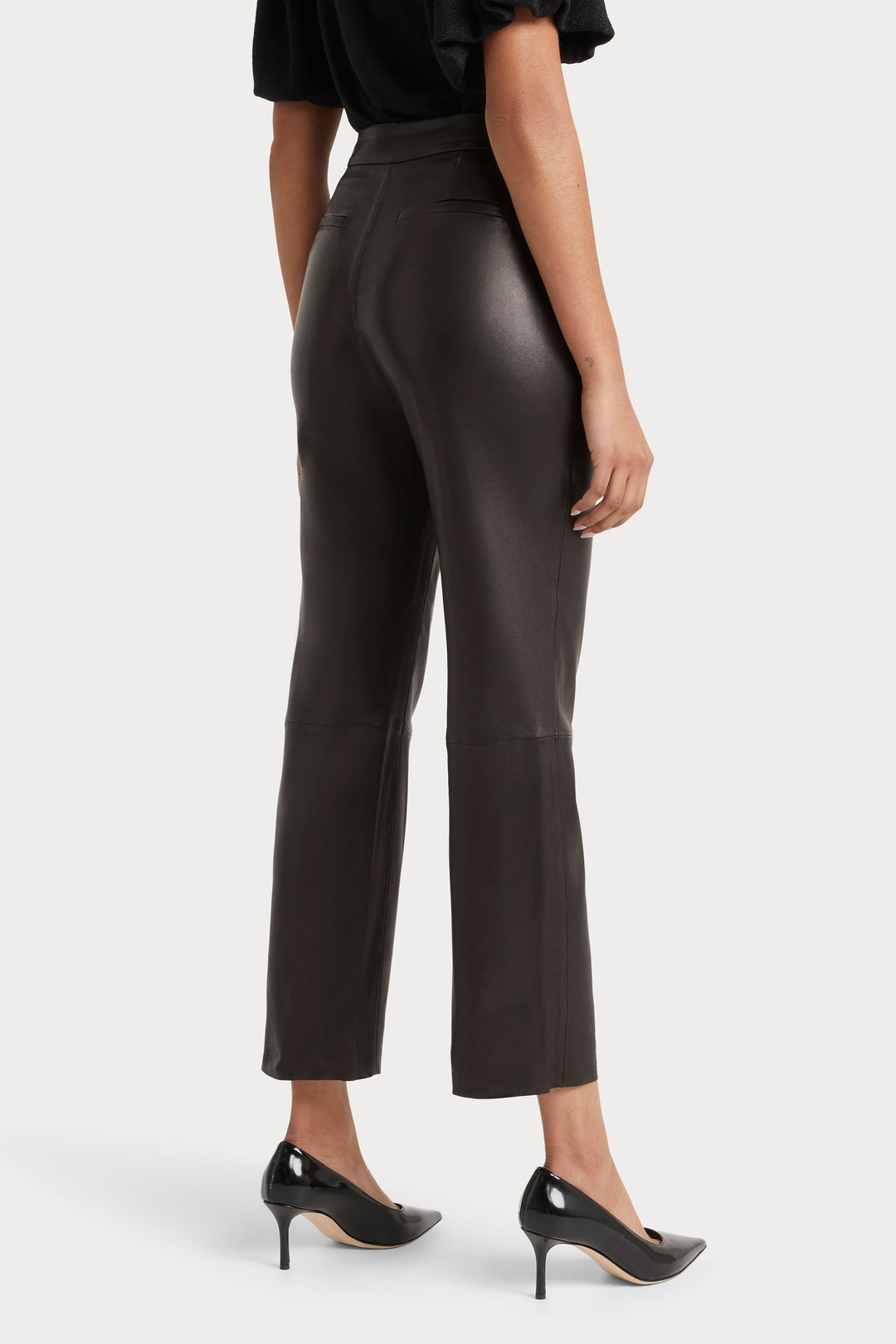 Husk Leather Pant - Black