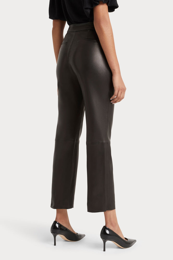 Husk Leather Pant - Black