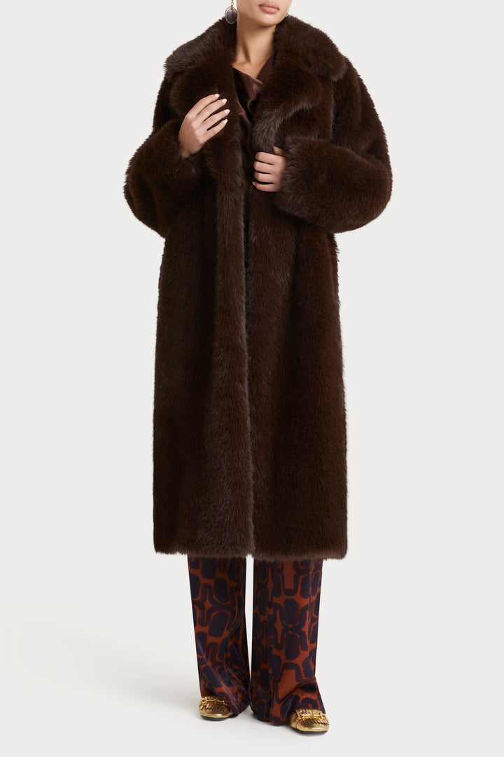 Husk Moss Coat - Chocolate