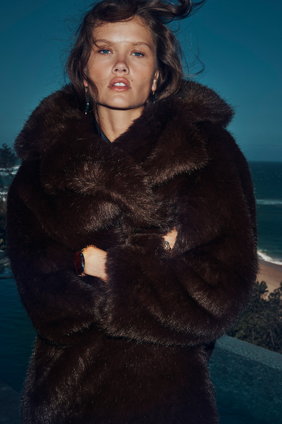 Husk Moss Coat - Chocolate